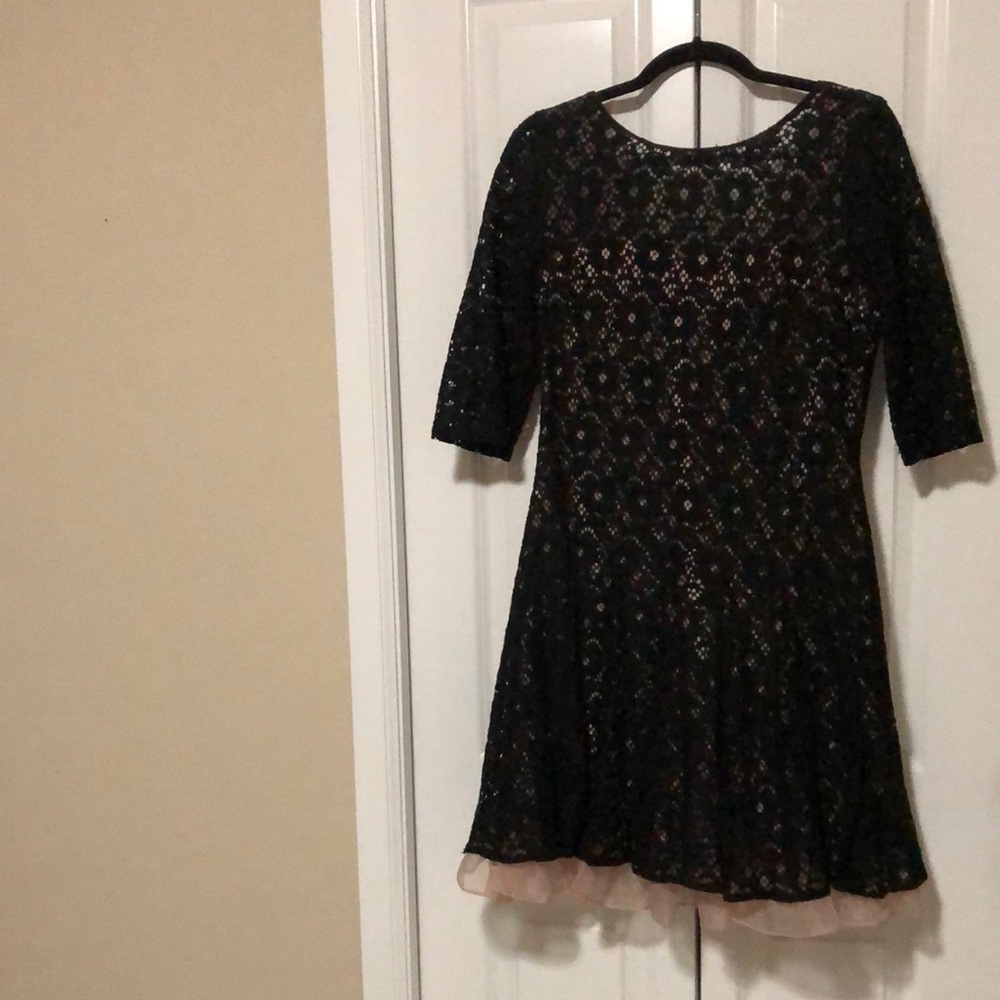 Betsey Johnson Elegant Black Lace Dress